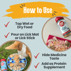 Treat Topper Fish Dog Food Topper | Low-Fat Meal Topper for Pets