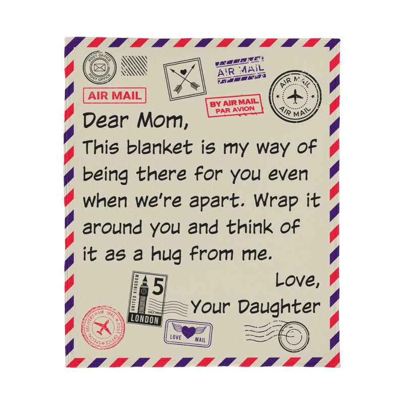 To Mom I Know It's Not Easy – Jersey Fleece Blanket