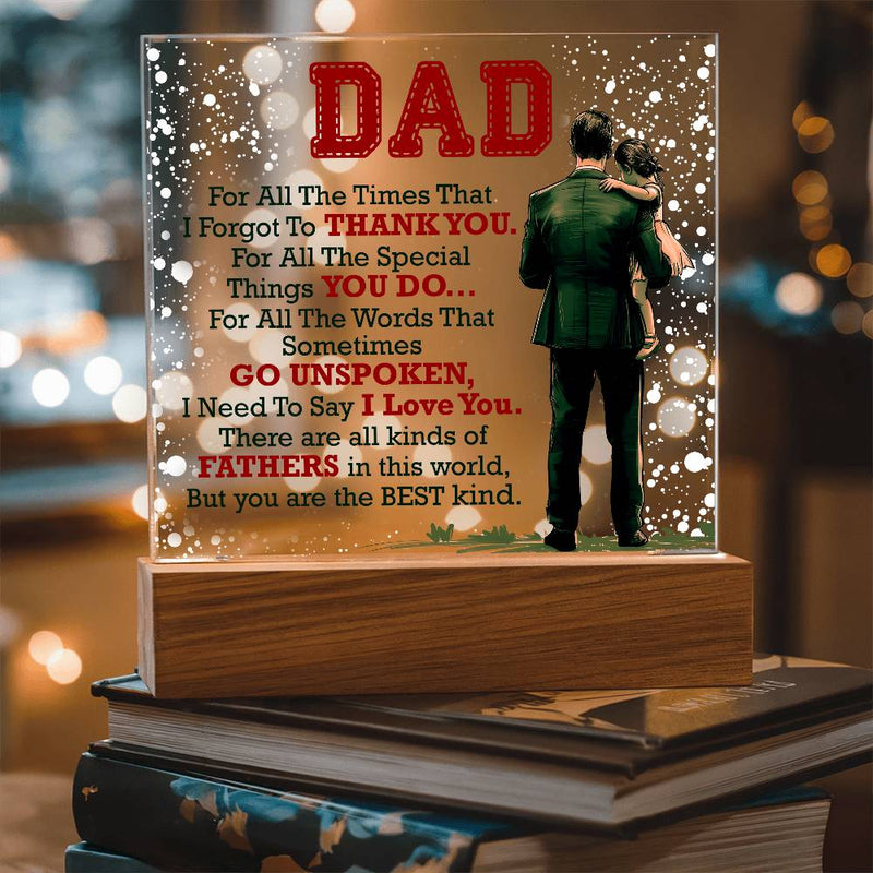 To My Daughter Braver – Acrylic Square