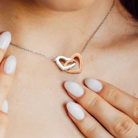 Thank You For Always Being There - Interlocking Hearts Necklace